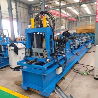 China Construction worksÂ   steel structure C purlin roll forming making machine for sale