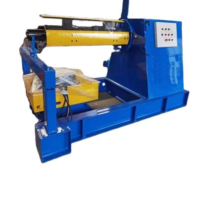 China Building material shops hydraulic decoiler / professional full automatic steel metal coil uncoiler for sale