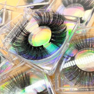 China 25-30 Times 25mm 3D Mink Fluffy Eyelash With Eyelash Factory Seller Customized Boxes Box Wholesale Custom 3D Siberian for sale