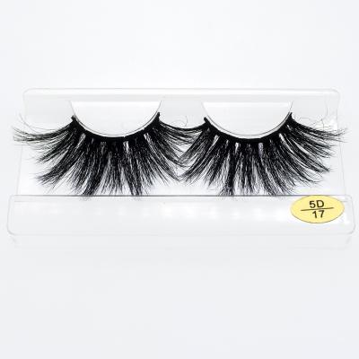 China Wholesale Goods 25 MM 5D Mink Eyelash Lashes Real Mink Lashes Private Label Lashes Package 25 Lashes Sellers for sale