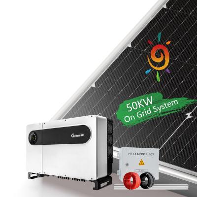 China Rosenpv 20KW 30KW 50KW home / commercial solar power system on grid solar system for commercial use for sale