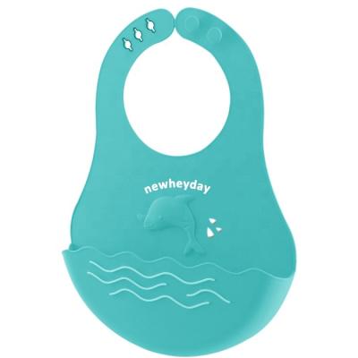 China BPA Free Easily Clean Waterproof BPA Free Silicone Baby Bibs With Crumb Catcher for sale