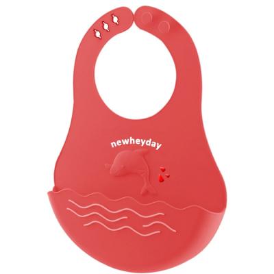 China Hot Sale Viable Baby Bibs Silicone Toddler Crumb Catcher Silicone Baby Bibs for sale