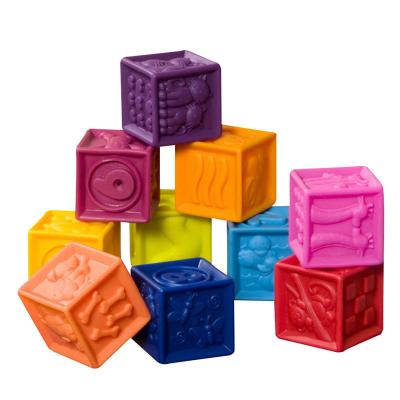 China Custom Color Animal Healthy Fruit Silicone DIY Toy BB Bricks Building Blocks Infant Infant for sale