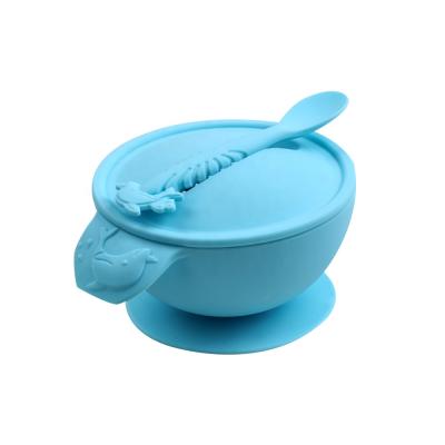 China BPA Free Silicone Baby Food Non Slip BPA Free Suction Feeding Bowl for sale