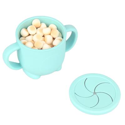 China Customized Morden Factory Price Food Grade Tableware Silicone Baby Feeding Snack Cup for sale