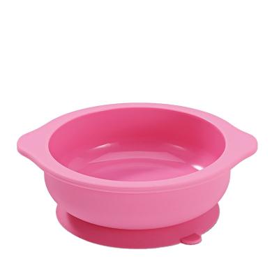 China Factory Price Food Grade Viable Colored Silicone Baby Feeding Bowl for sale