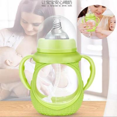 China PP Fashion Design Competitive Price Attractive Thermostat Silicon Feeding Bottle for sale