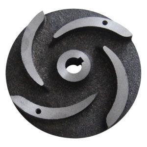 China Pump Parts Casting Ductile Cast Iron Semi-Open Impeller Casting Hardened Sand / Slurry Impeller Pump Vane for sale