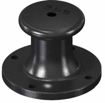 China Ship Mooring Ductile Cast Iron Bollards Single Bitt Deck Bollard Legacy Type for sale