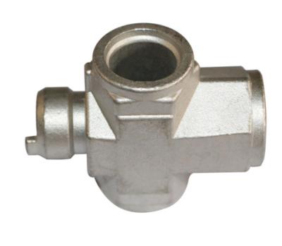 China 304 aço inoxidável 3 Way Valve Corpo de fundição cor natural sandblasting acabamento à venda