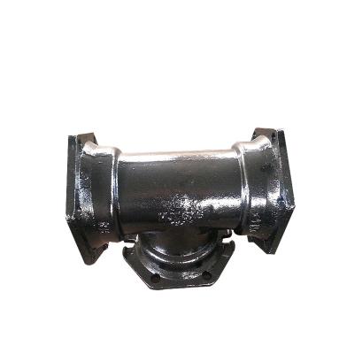 China Black Cast Iron Pipe Fittings Mechanical Joint Ductile Iron TEE Short Body for sale