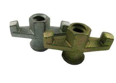 China Formwork Tie Rod System Scaffolding Accessories Ductile Cast Iron Formwork Wing Nuts Two Wings for sale