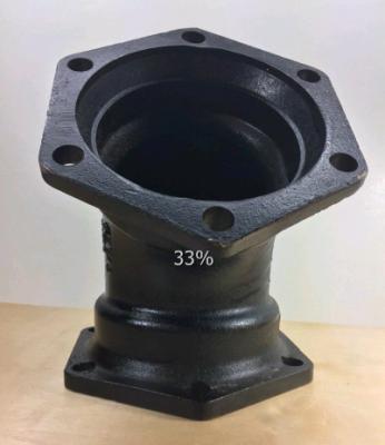 China 45 Degree Short Radius Elbow 350Di Ductile Iron AWWA C153 6