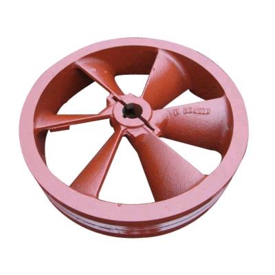 China Painting Large Grey Cast Iron Casting Belt Pulley For Agricultural Machinery for sale