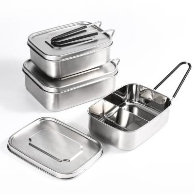 China Stackable Sustainable Freshness Student Bento Stainless Steel Lunch Box for sale