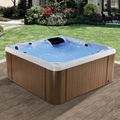 China Bubble Free Hydromassage 5 Person Spa Outdoor Hydraulic Bathtub for sale