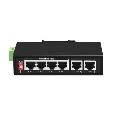 China FTTH Sunsoont 10/100 industrial ethernet poe switch 4 Rj45 ports 2 fiber media ports fiber optic converter for sale