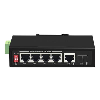 China Smart Industrial School 6 Ports Gigabit Switch IP40 Working Temperature -40~ +85 Degree for sale