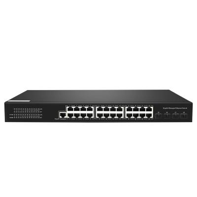 China LACP Manufacturer SFP Gigabit Ethernet Switch 24 Port Layer 2 Managed Switch 100240v For CCTV for sale