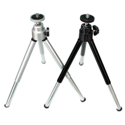 China Mobile Phone Portable Flexible Desktop Telescopic Mini Tripod Two Piece Mini Tripod Photography Small Digital SLR Camera Bracket for sale