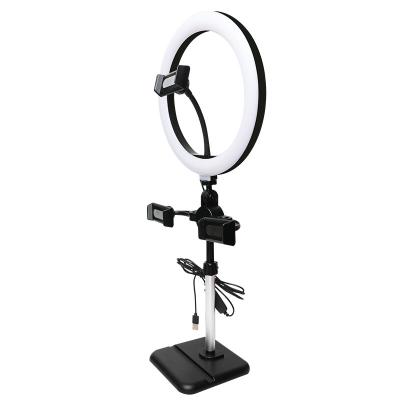 China Live Beauty Video Live Video Light Supplement Set 10 Inch LED Ring Lamp Self Photographing Floor Table Phone Bracket Beauty Light 26cm for sale