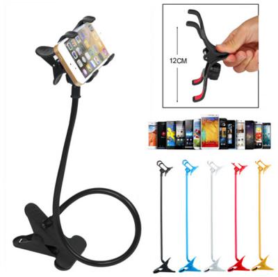 China Universal Adjustable Lazy Bracket Clip Holder Long Goose Neck Office Mobile Phone Arm Stand Flexible Bed Stand For Bedroom Office Kitchen for sale