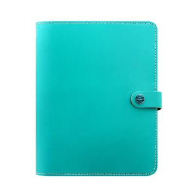 China Office use filofax original business gift notebook refillableleather a5 hard cover 6 ring notebook for sale