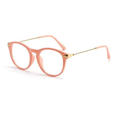 China New Arrival Eye Protection Decoration Lady Metal Optical Frame Female Blue Light Blocking Glasses for sale