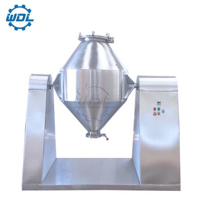 China Powder W shape Commercial Herbs Spice Powder Dry Cassava Flour Mixing Machine Double Cone Spice Powder Mixer for sale