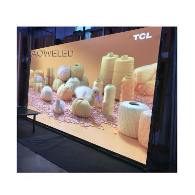 China AOWE Die Casting Cabinet fixed video wall indoor led display advertising for sale