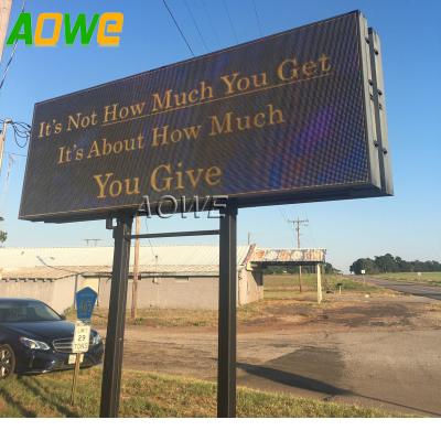 China Commercial Outdoor LED HD Video Billboard Sign P6 P8 P10 Full Color Sunlight Readable led billboard for sale