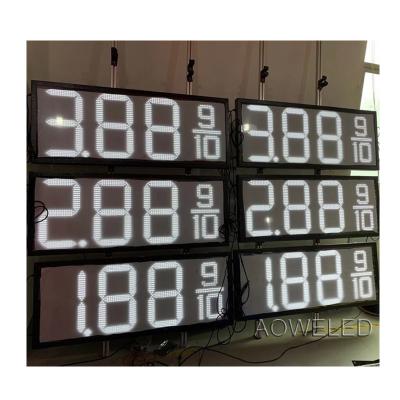 China 7 segment large led gas price sign 8 inch 12 inch seven segment display for sale