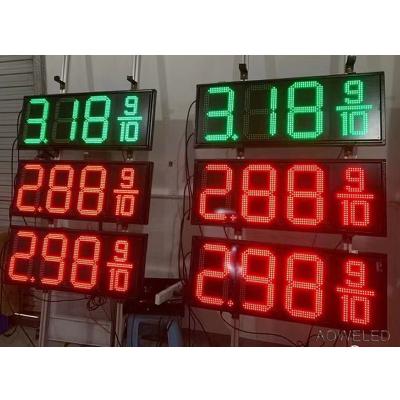 Chine LED Gas Price Sign Petrol station led price sign Diesel gas station red green blue white à vendre