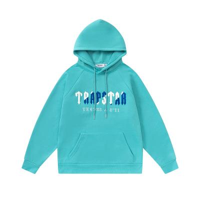 China 2022fw Thermal Towel Embroidered Trapstar Hoodie Men Women Hooded Pullover for sale