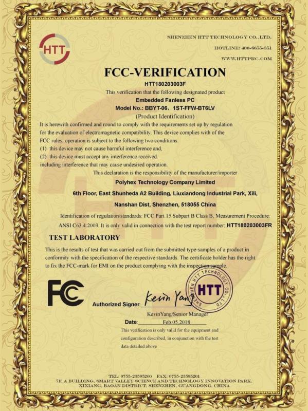 FCC - Polyhex Technology Company Limited