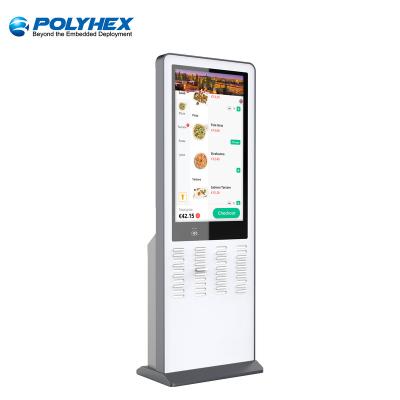 China LED display customized all in one interactive powerbank station charger station kiosk for sale