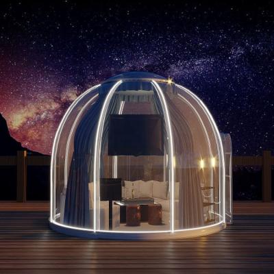 China Outdoor Clear Plastic Transparent Igloo Tent Wear Resistance SH04 5m Diameter Bubble Dome House Prefab House for sale