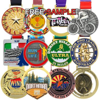 China Zink legering Sport Custom medailles 3D gouden medaille voor souvenir cadeau Te koop