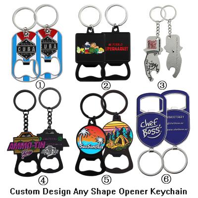 China 3D Letter Brand Metal Bottle Opener Keychain Custom Hard Enamel for sale