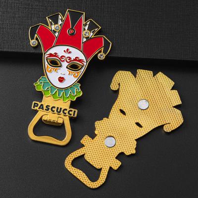 China Soft Enamel Magnetic Fridge Beer Opener 3D Zinc Alloy Material for sale