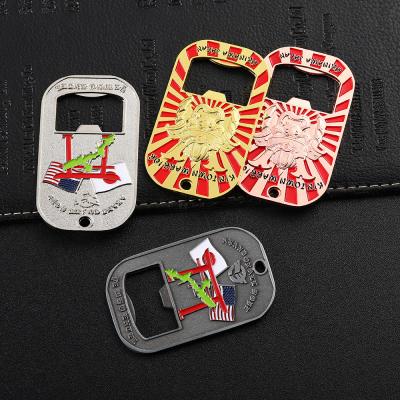 China Refrigerator Beer Bottle Openers Magnet 3D with Soft Enamel Logo for sale