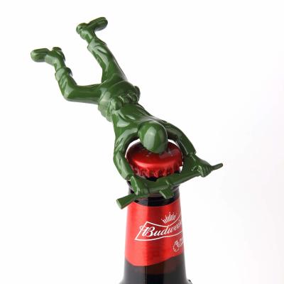 China 3D Army Man Metal Bottle Opener For Beer And Beverage for sale