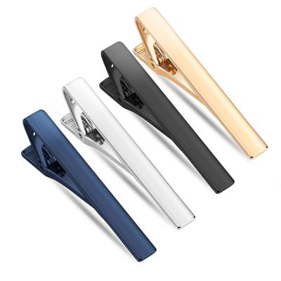 China Custom Mens Engraved Tie Clips Logo Stainless Steel Necktie Clip for sale