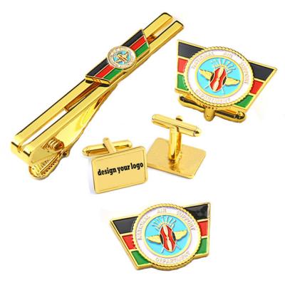 China Custom Bow Tie Clips Gold Plated Alloy Antique Personalised Tie Bar for sale