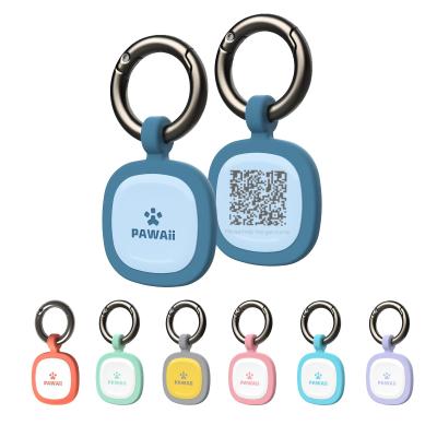 China Custom Silent Silicone Dog ID Tag Anti Lost QR Code Huisdier ID kraag Naam Tag Te koop