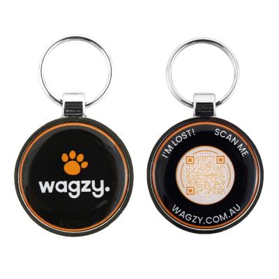 China Soft Enamel Zinc Alloy Metal NFC QR Code Pet ID Tags Dog Tags for sale