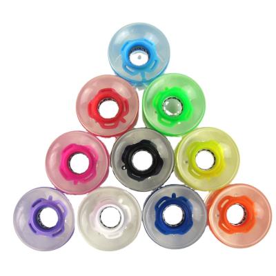 China Youth Wholesale Cheap Clear Skateboard Wheels Light Up Flash Skateboard Parts LED Panel Long Wheels for sale