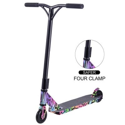 China PP Core PU Rolls Aluminum Water Printing Complete Pro Scooter Freestyle Tricks Pro Stunt Scooter For Kids And Adult for sale