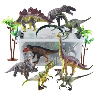 China 2021 Hot Selling Cartoon Toy Dinosaur Park Realistic Game Mats Egg Animal Set Toys Kids Animal Models for sale